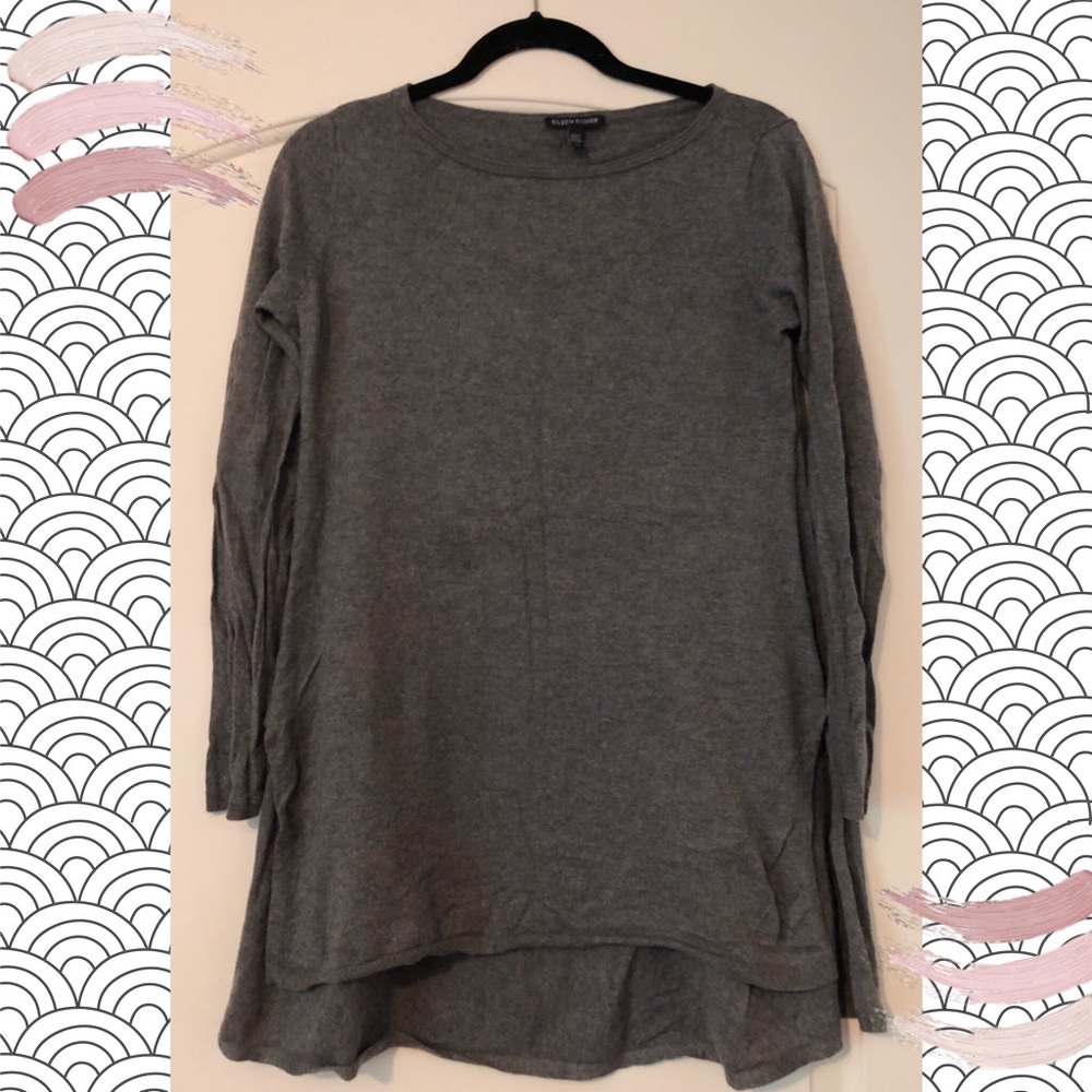 EILEEN FISHER MERINO TUNIC TOP🌟